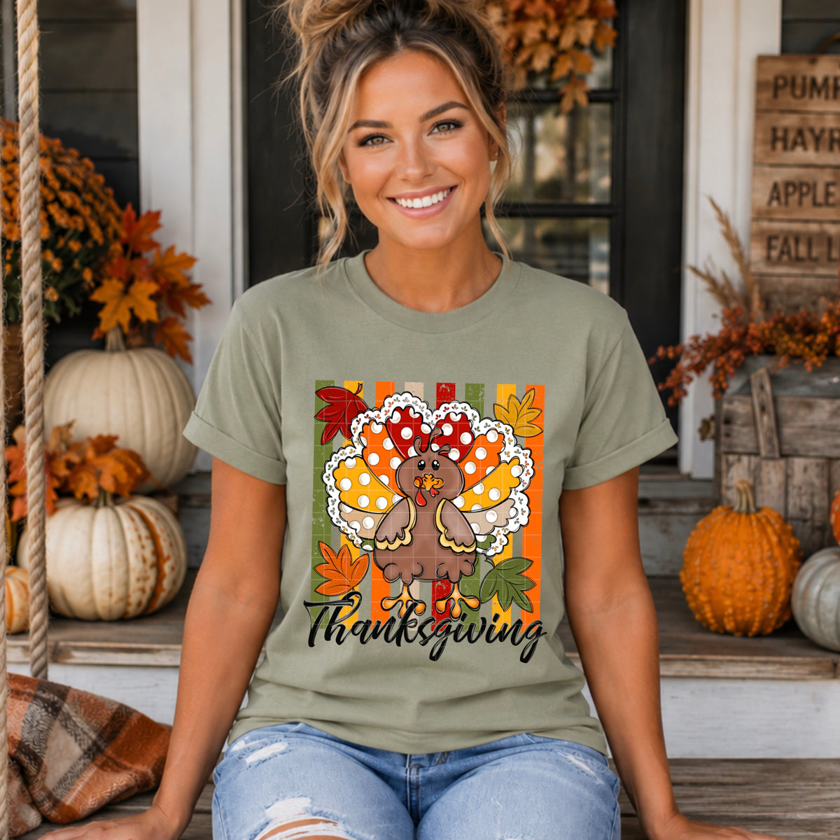 Thanksgiving turkey (SDD) DTF Transfer