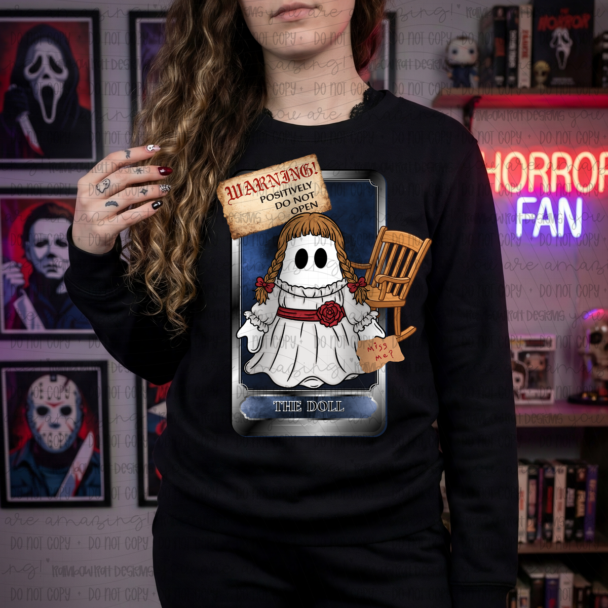 The doll (RRD) DTF transfer