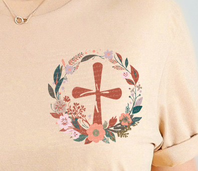 We Know That In All Things God Works For The Good Of Those Who Love Him Who Have Been Called According To His Purpose (FRONT PRINT) 76861 DTF Transfer