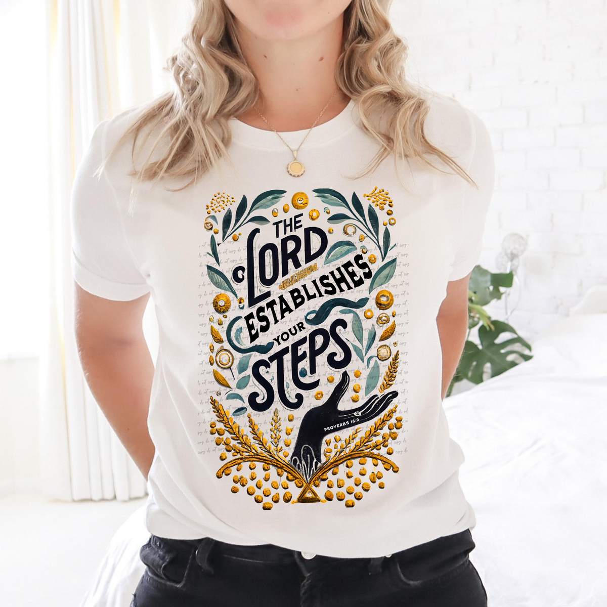 The Lord Establishes Your Steps 81048 DTF Transfer