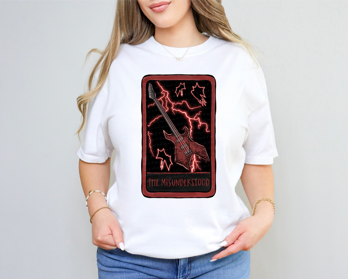 The Misunderstood Electric Guitar Tarot 115599 DTF transfer