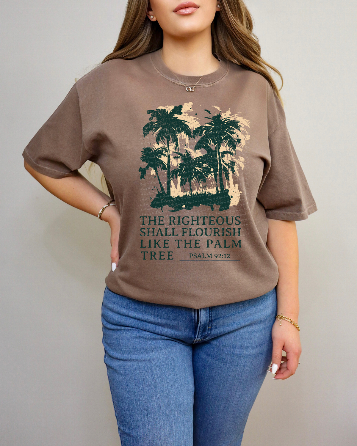 The Righteous Shall Flourish Like The Palm Tree 81058 DTF Transfer