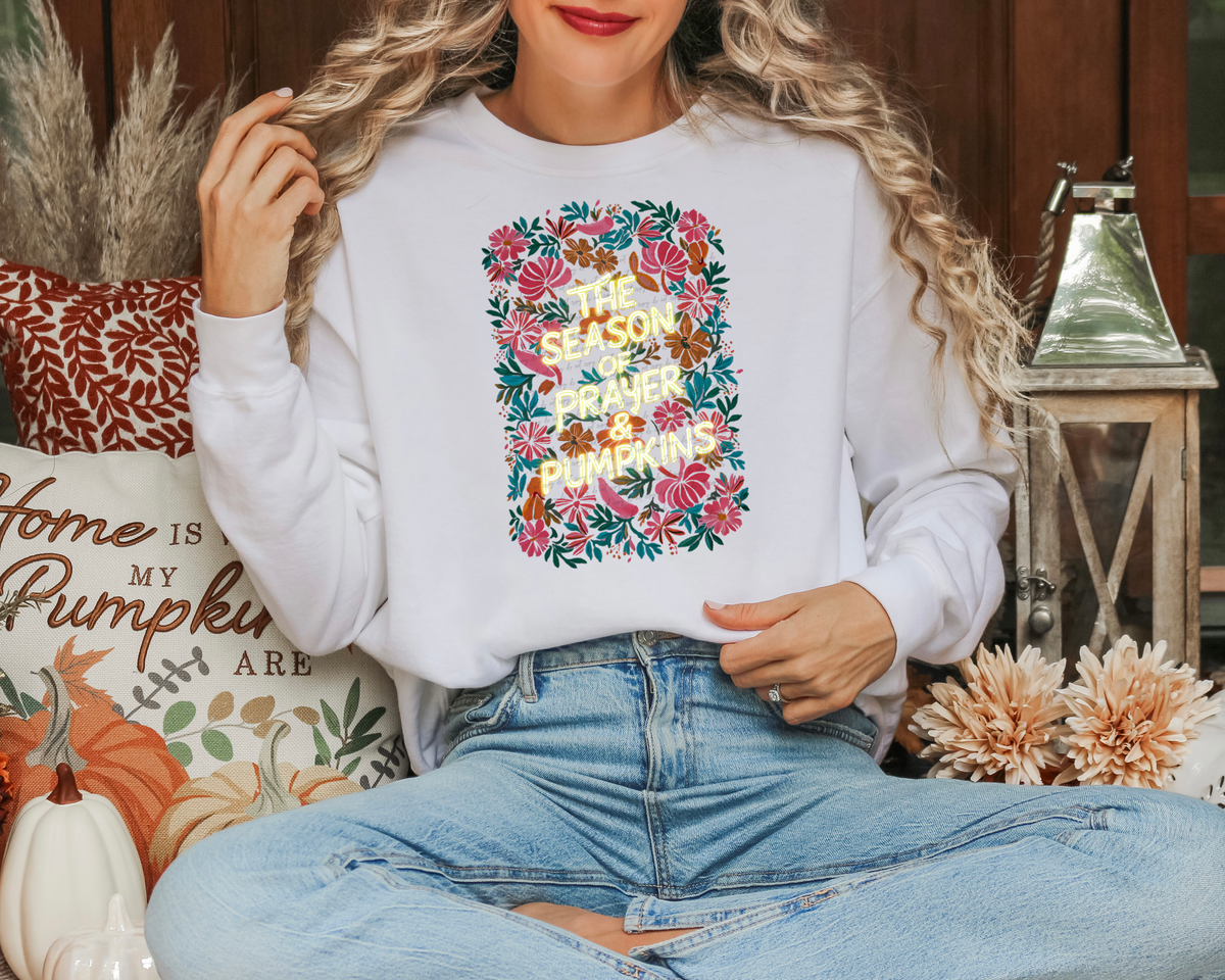 The Season Of Prayer and Pumpkins 46631 DTF transfer