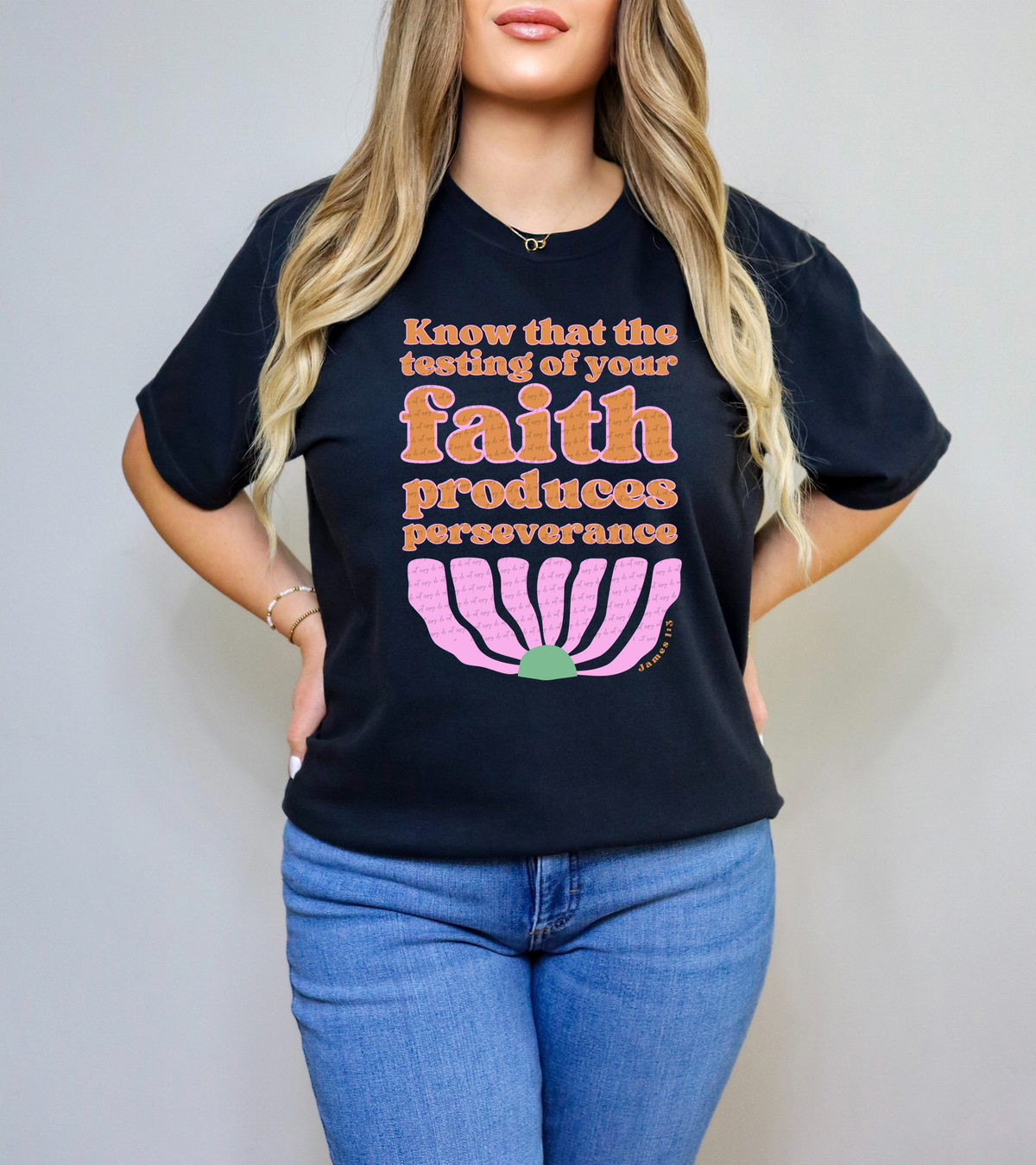 Know That The Testing of Your Faith Produces Perseverance 81061 DTF Transfer