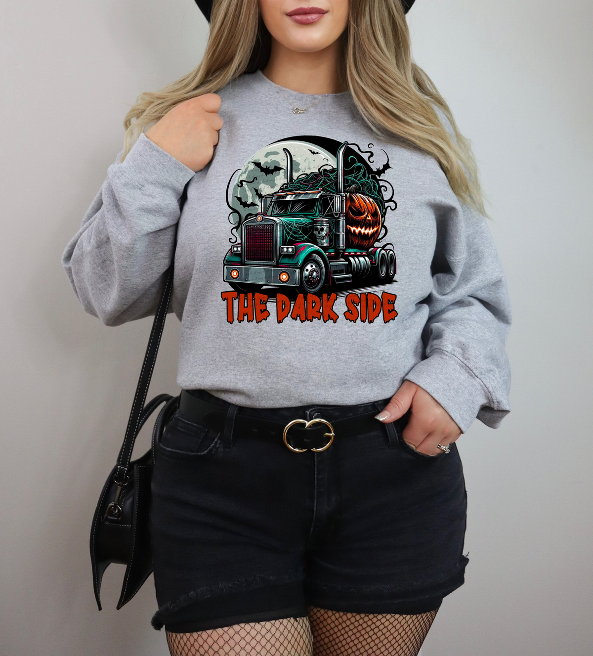 The Dark Side Spooky Truck Pumpkin 46328 DTF transfer