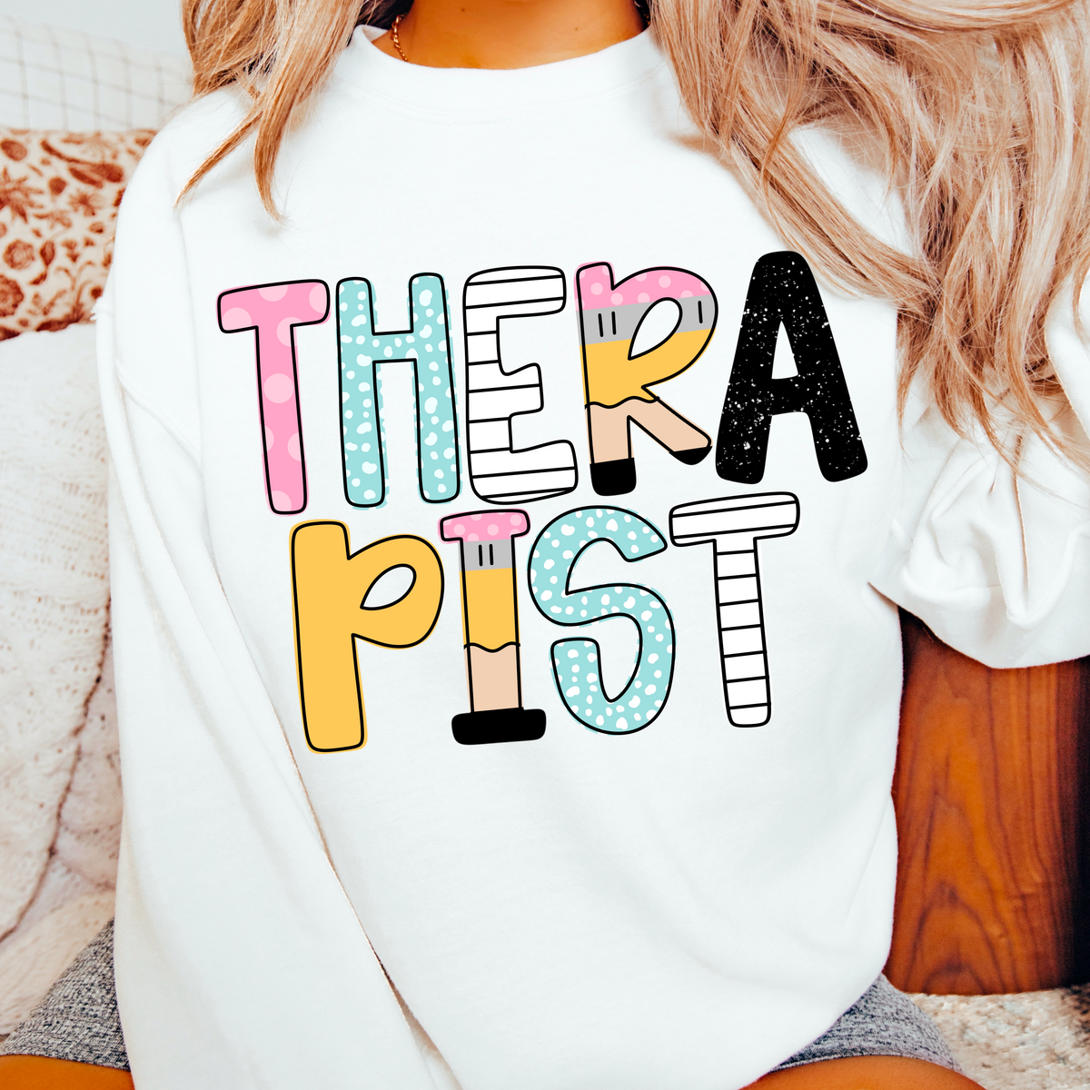 Therapist Pencil/Paper Font (CMD) 100578 DTF transfer