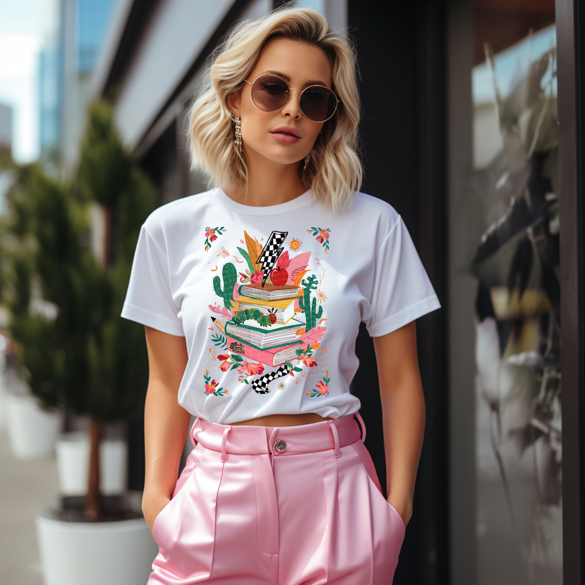 There's No Such Thing As Too Many Books - Teacher 81427 DTF Transfer