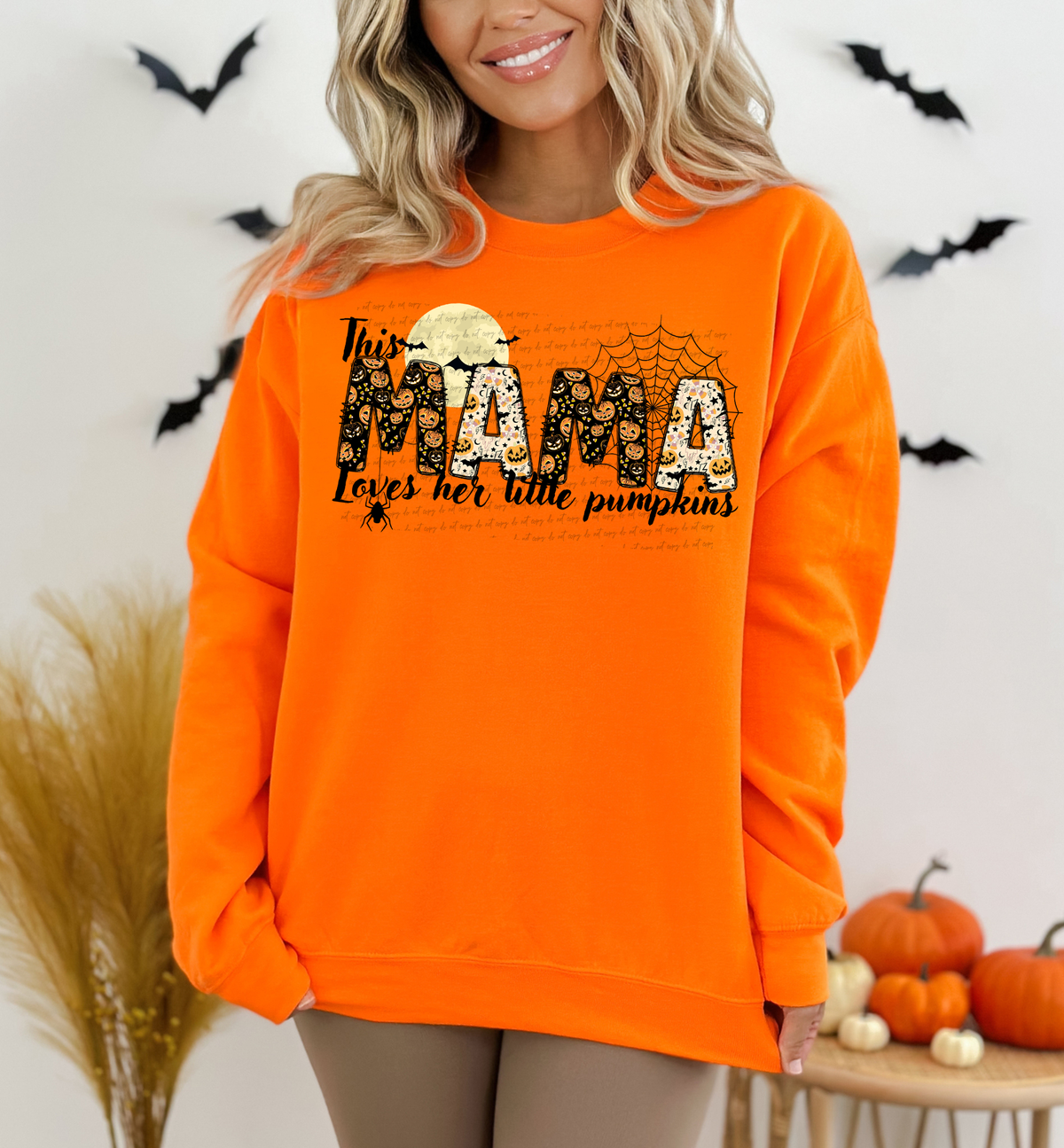 This Mama Loves Her Little Pumpkins Black Spider 63191 DTF transfer