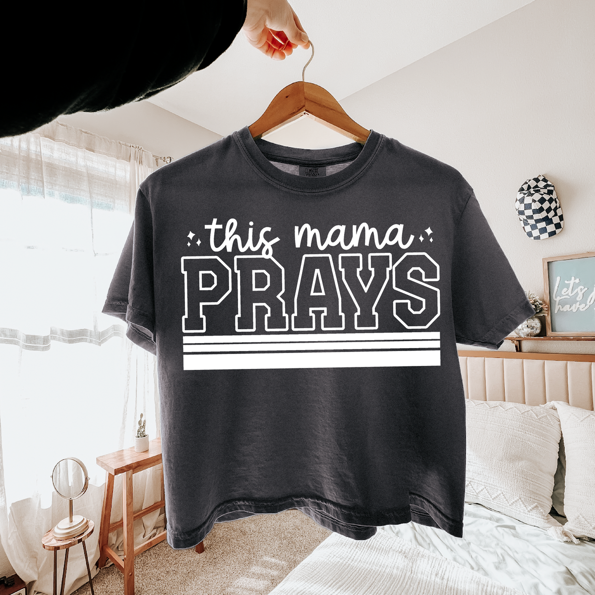 This mama prays white (two peas) DTF Transfer