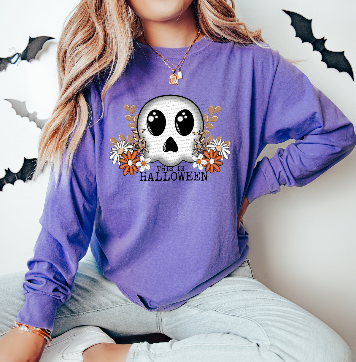 This Is Halloween Cute Skull 46401 DTF transfer
