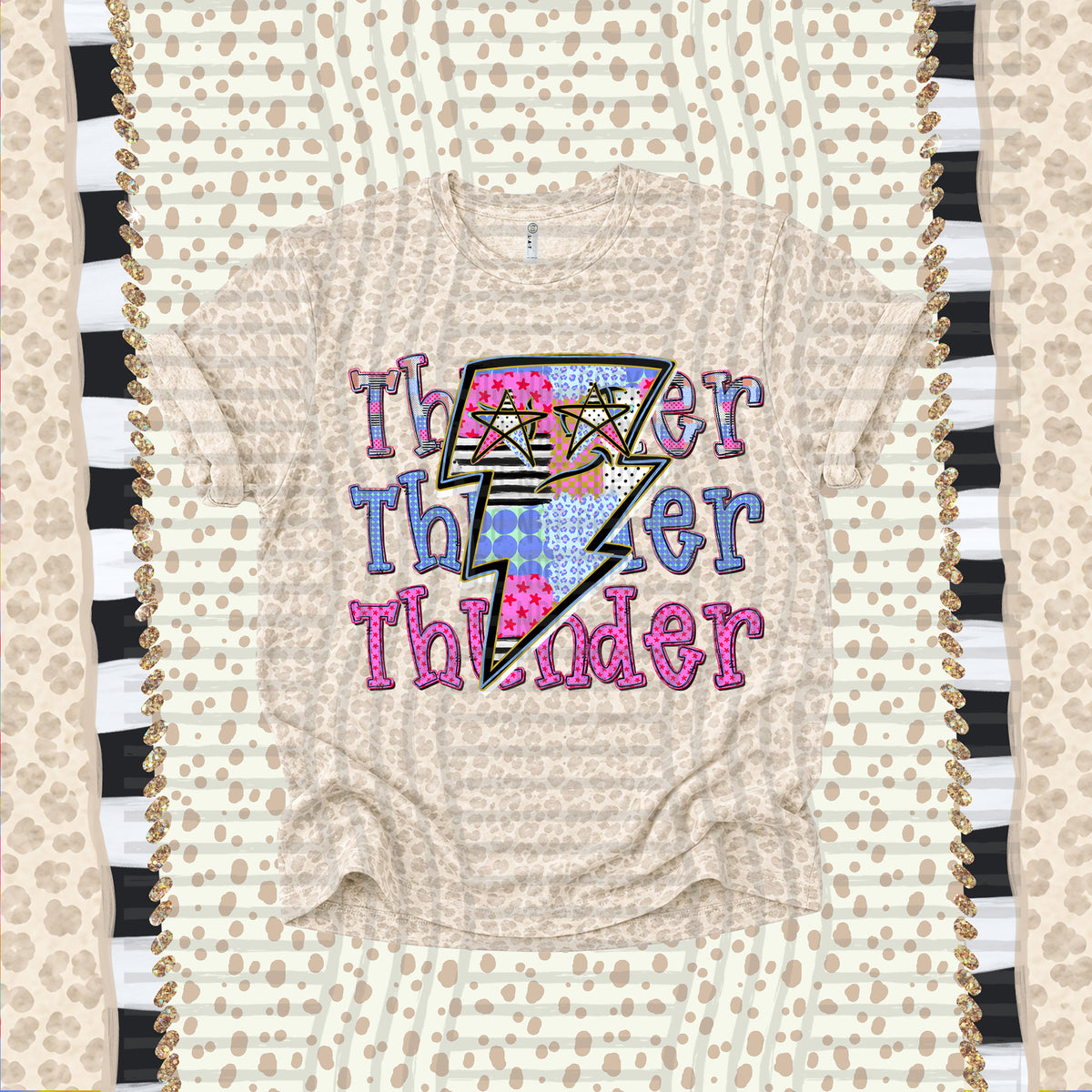 Thunder-Dolly Doodle Print (Caplinger) DTF Transfer