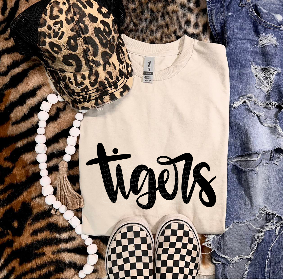Tigers Hand Lettered 54163 DTF transfer