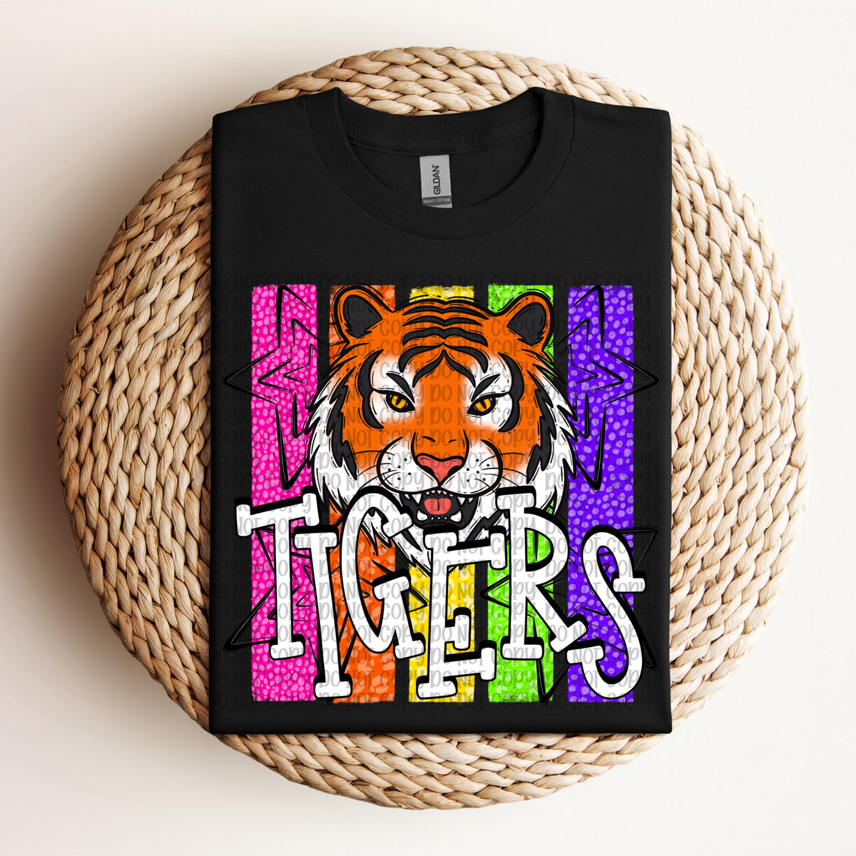 Tigers neon stripes (VP) DTF Transfer