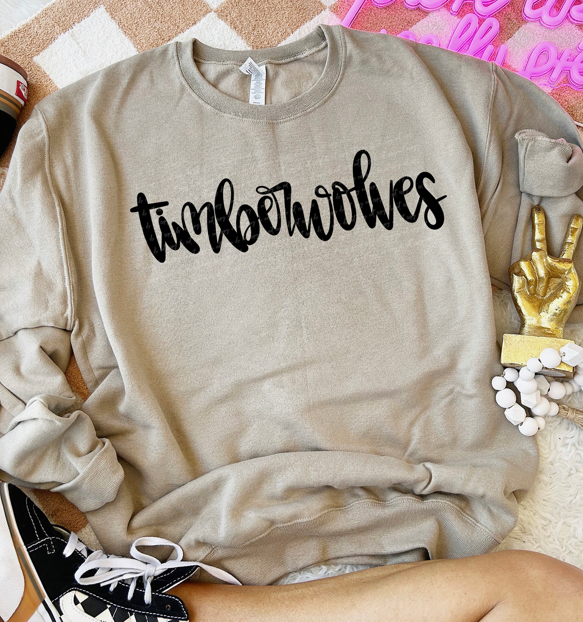 Timberwolves Hand Lettered 54164 DTF transfer