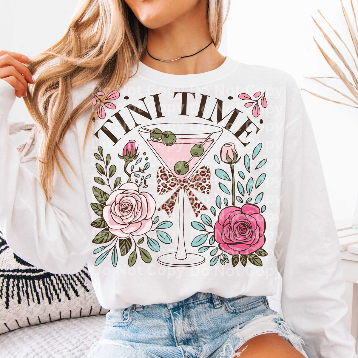 Tini time leopard bow (Irene) DTF Transfer