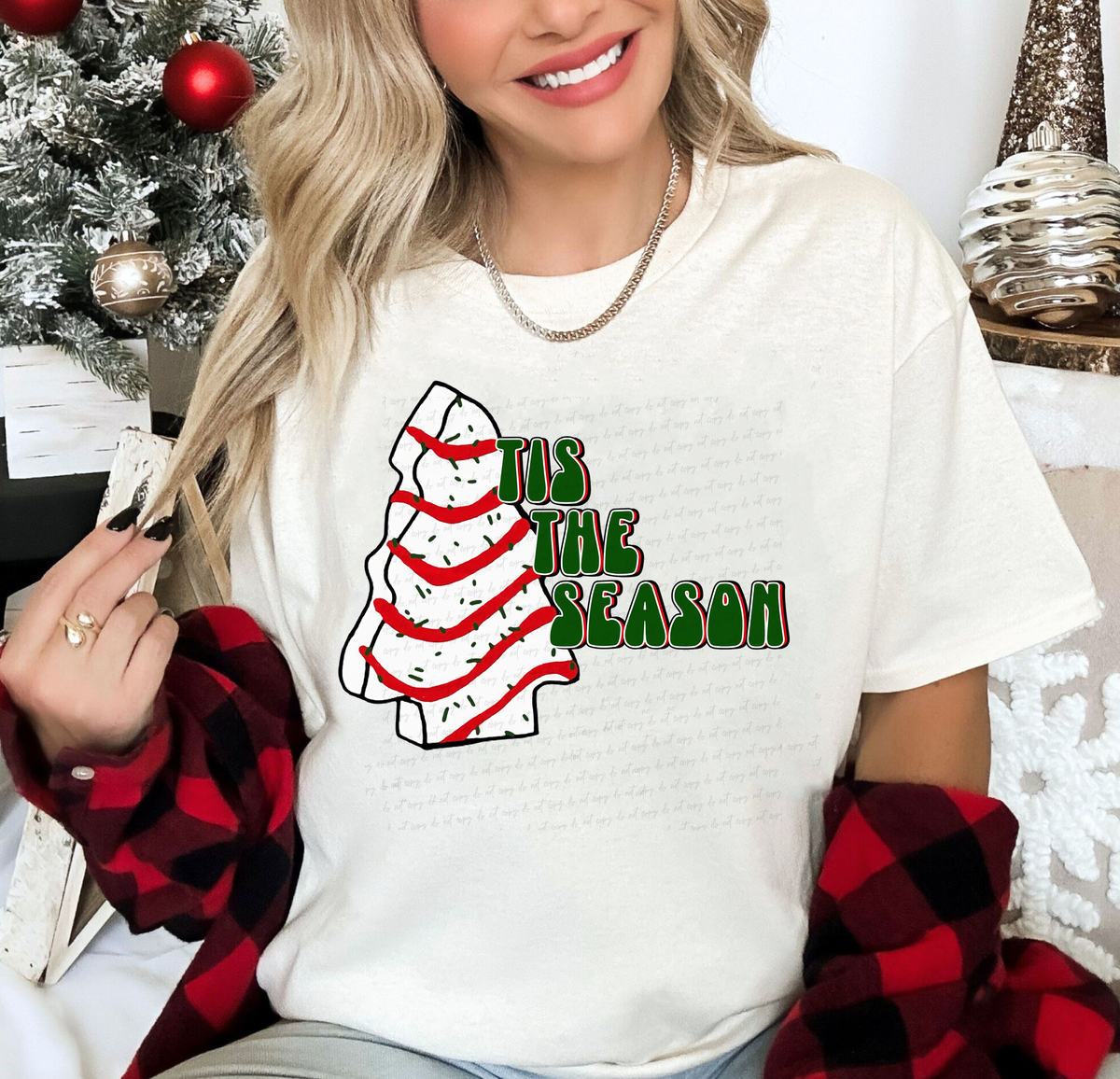 Tis The Season Christmas Tree Cake 114977 DTF Transfer