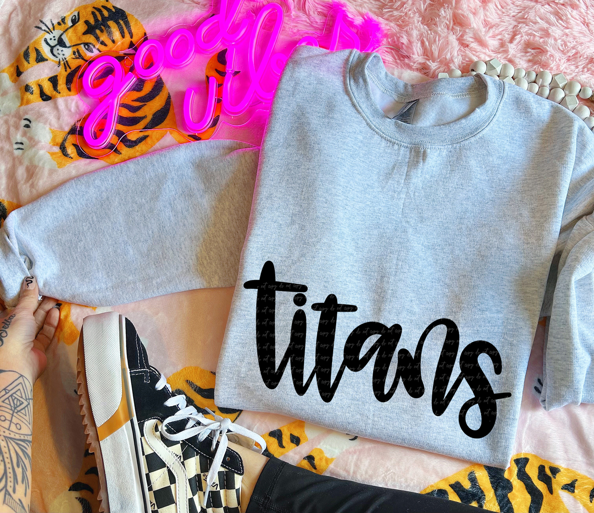 Titans Hand Lettered 54165 DTF transfer