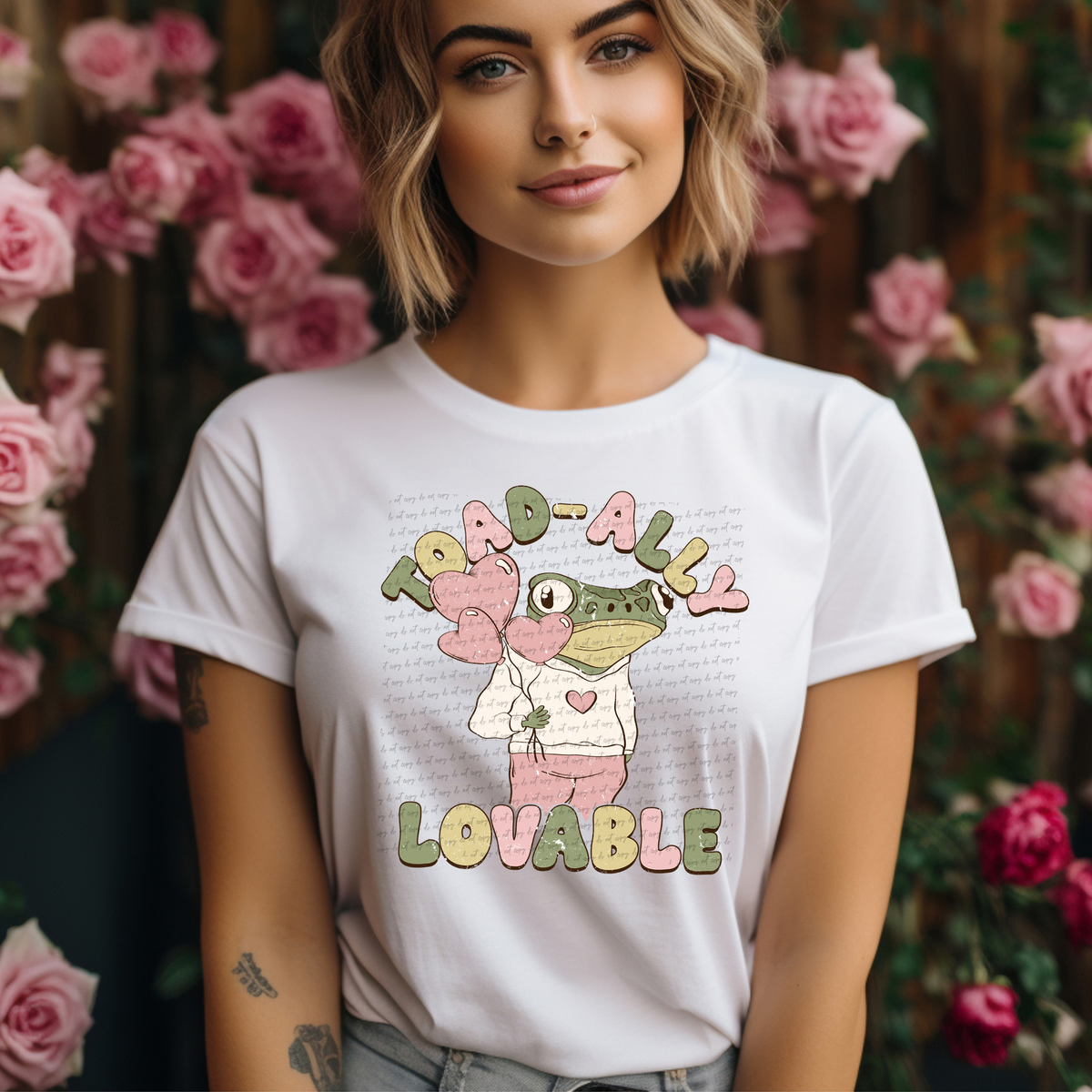 Toad-ally Lovable Hearts Balloon 74558 DTF Transfer