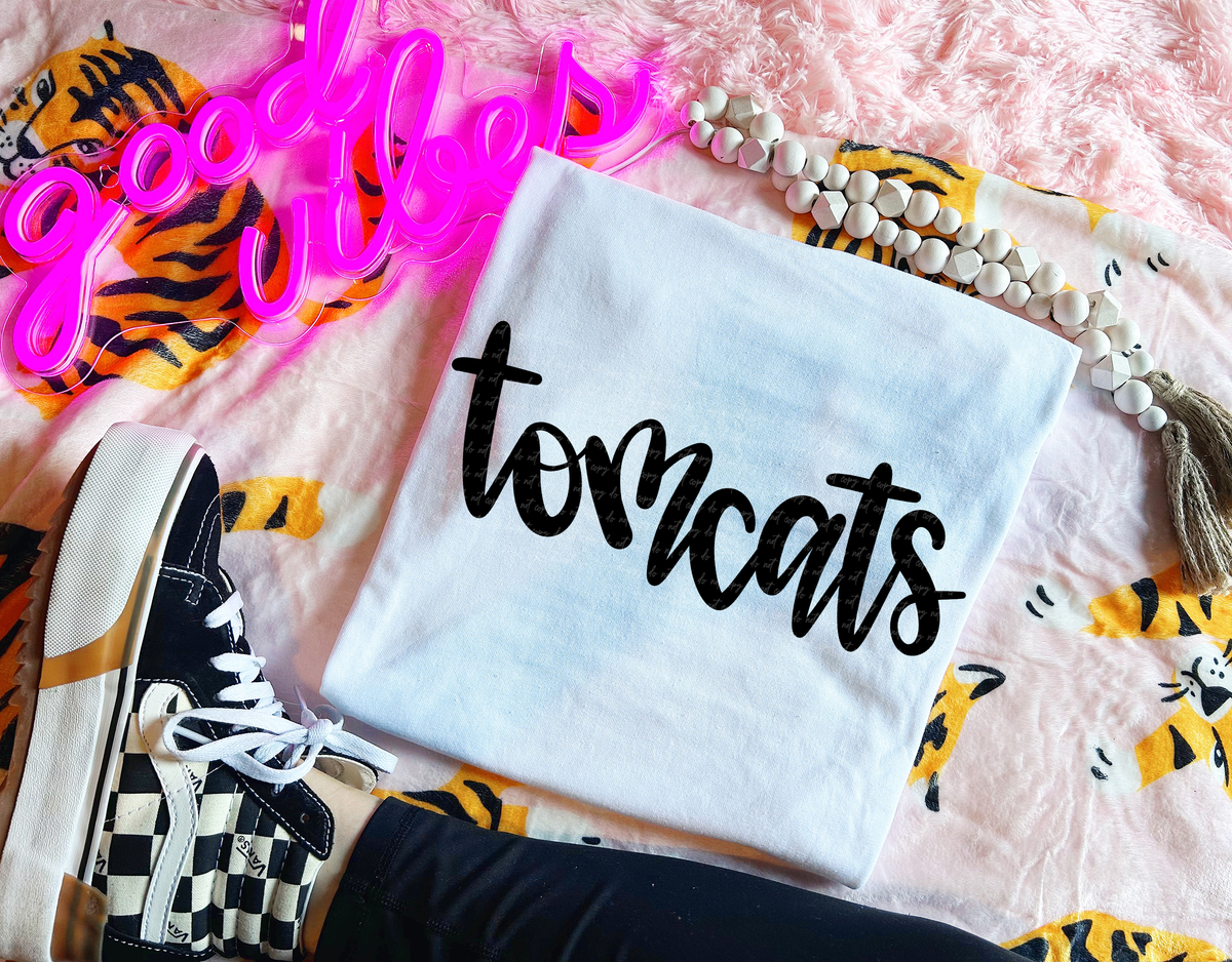 Tomcats Hand Lettered 54166 DTF transfer