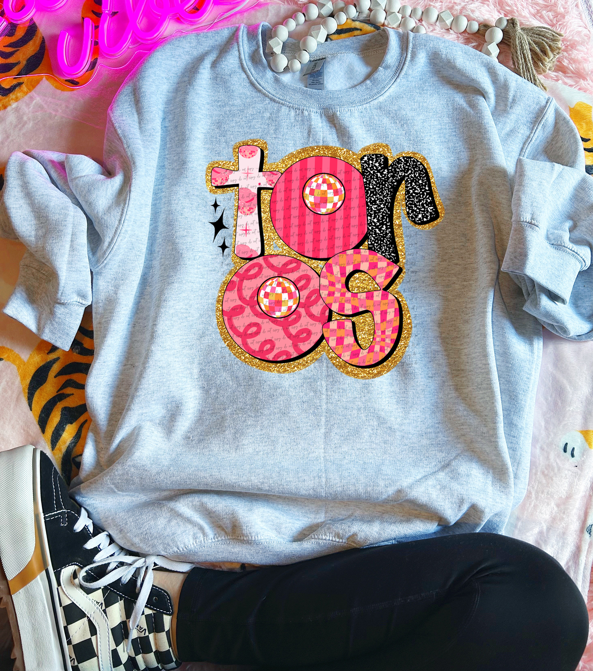 Toros Faux Glitter Retro 51675 DTF transfer