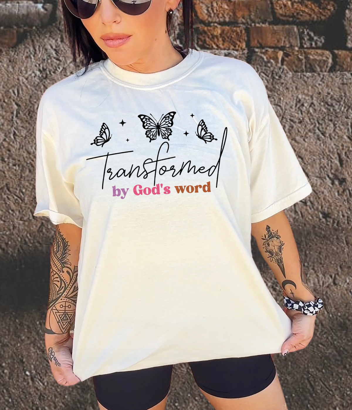 Transformed By God s Word Butterflies 76767 DTF Transfer