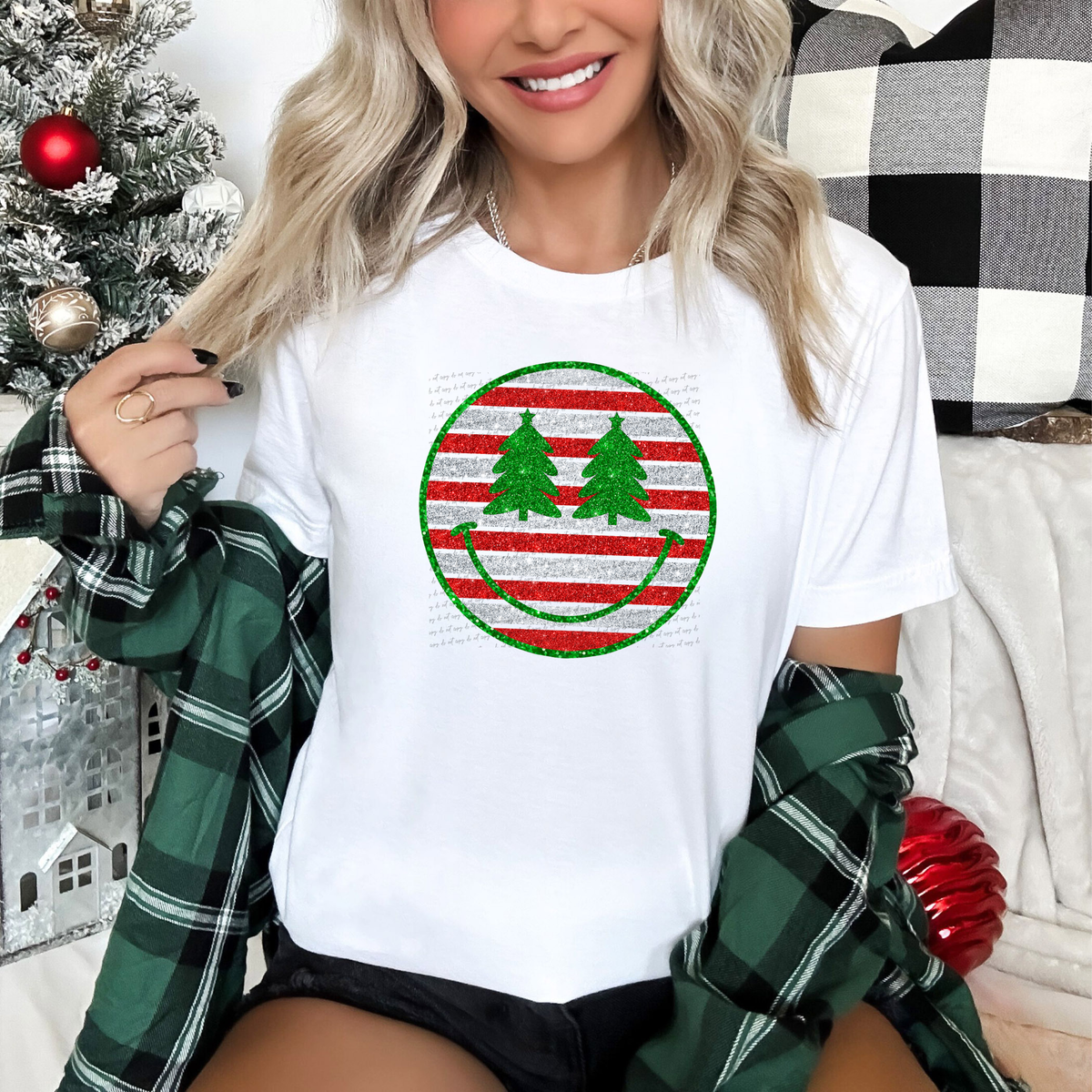 Smiley Tree Eyes 59995 DTF Transfer