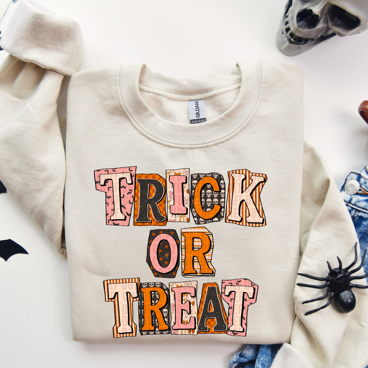 Trick or Treat Halloween Offset 104613 DTF transfer
