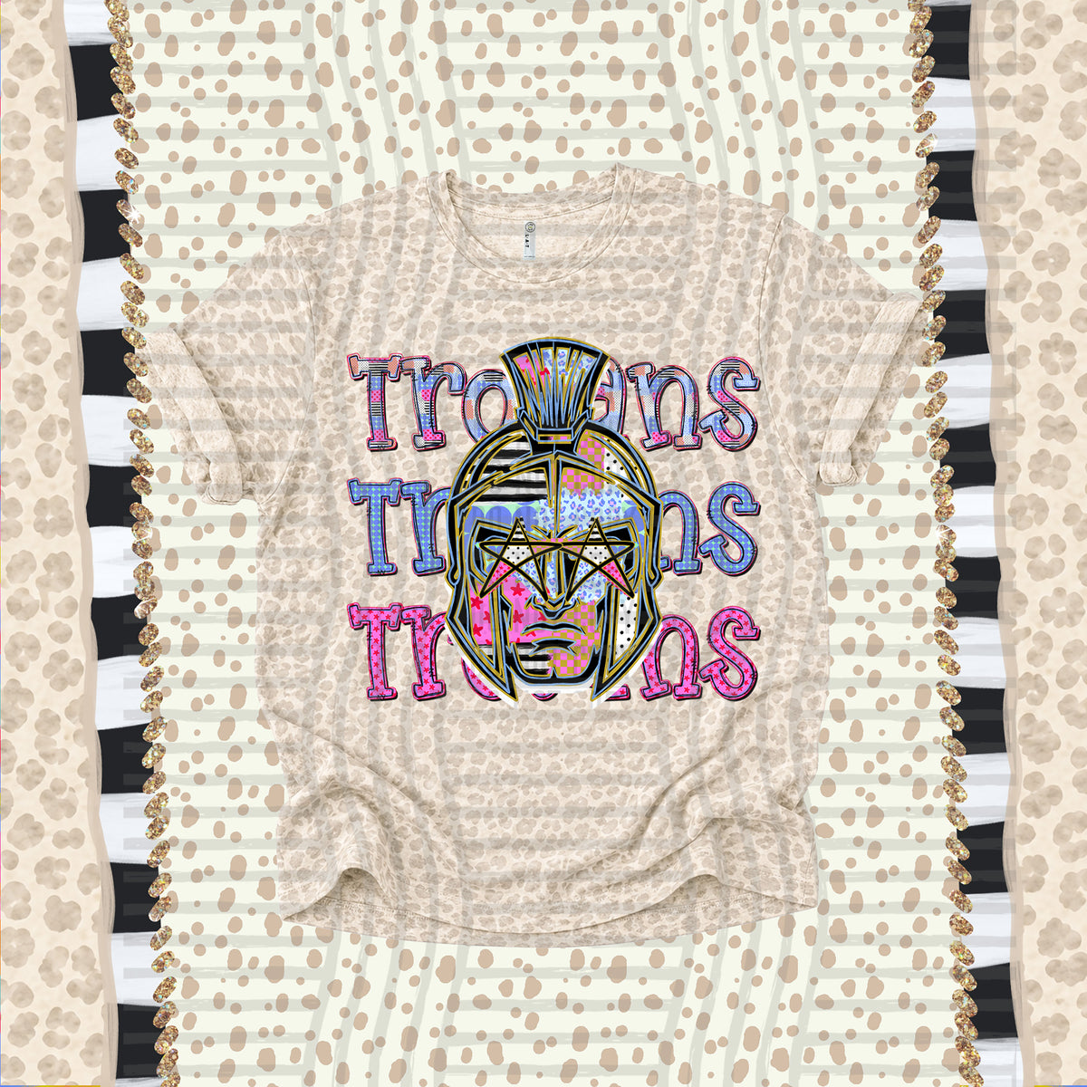 Trojans-Dolly Doodle Print (Caplinger) DTF Transfer