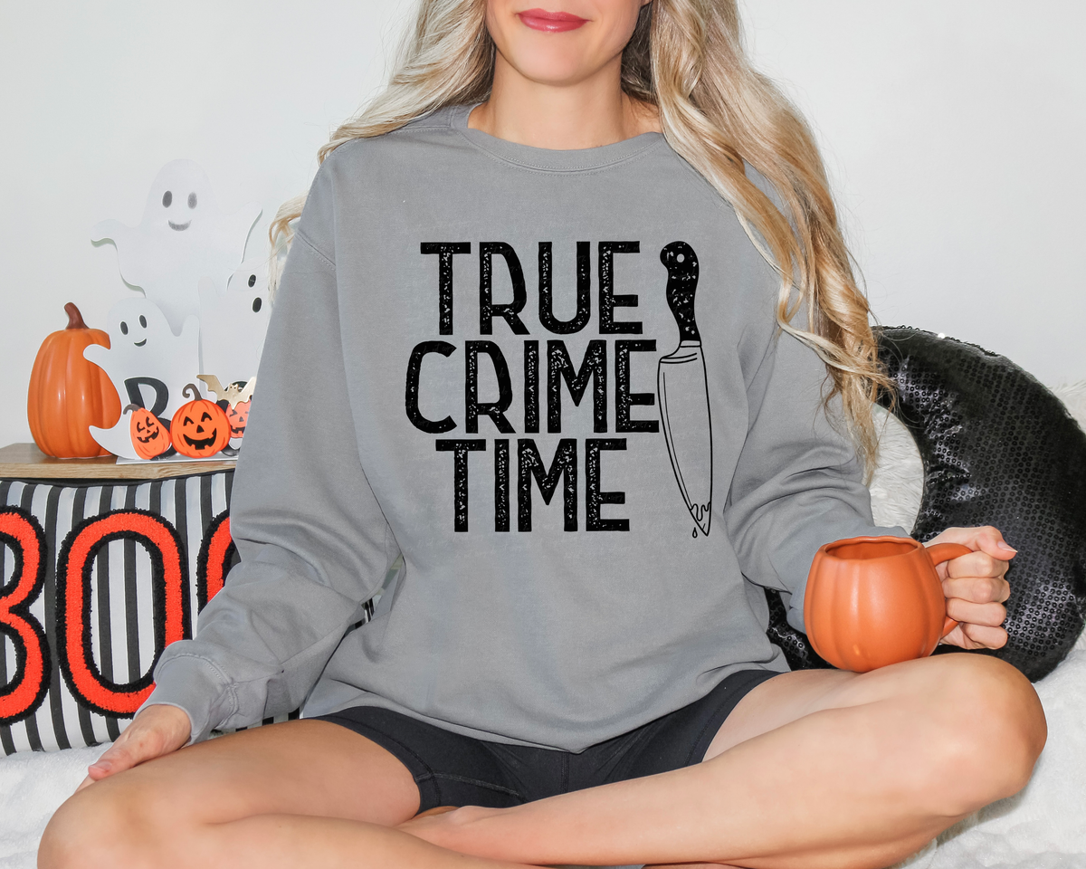 True Crime Time Knife Black Font 114743 DTF transfer