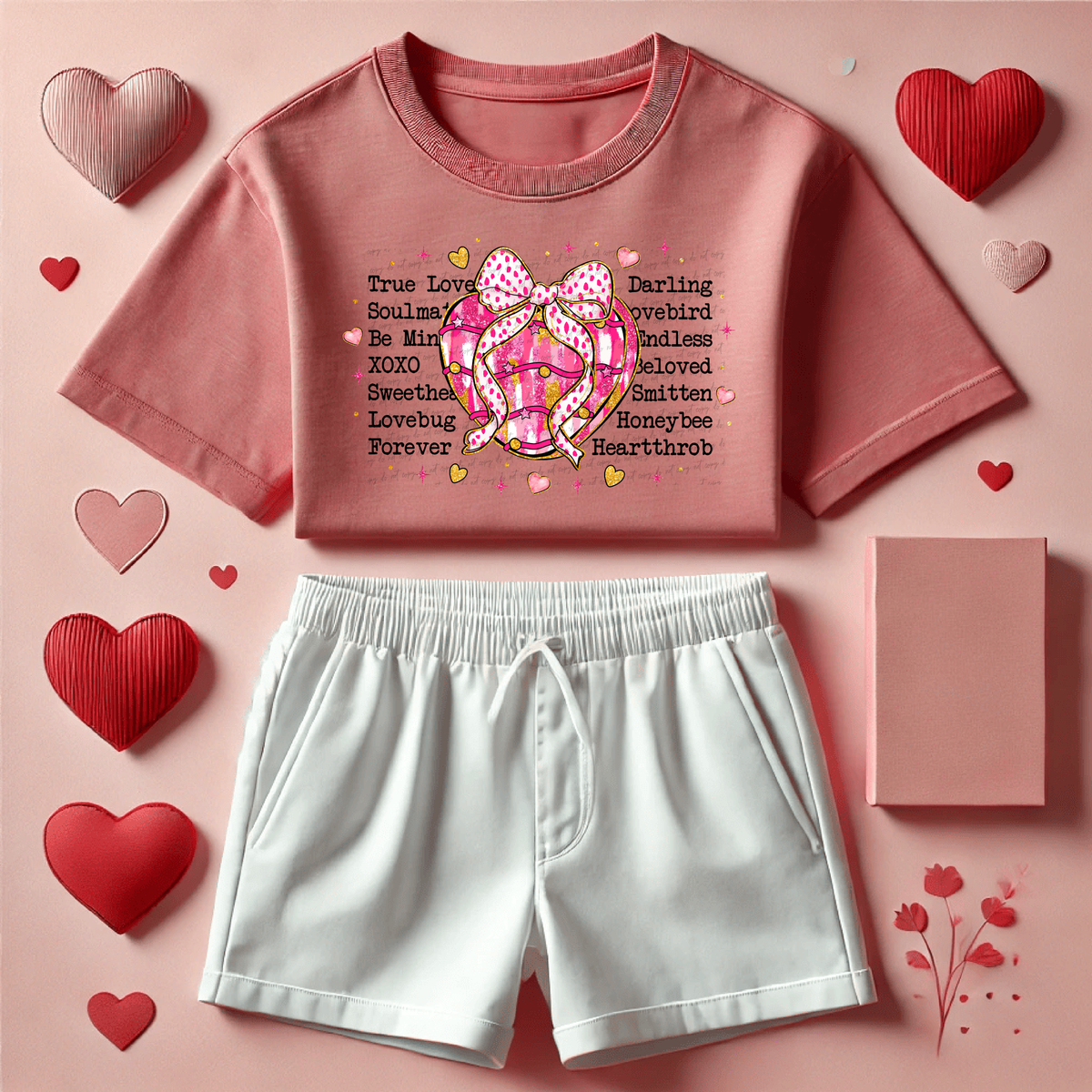 True Love Darling Heart Candy Mortarboard 76736 DTF Transfer