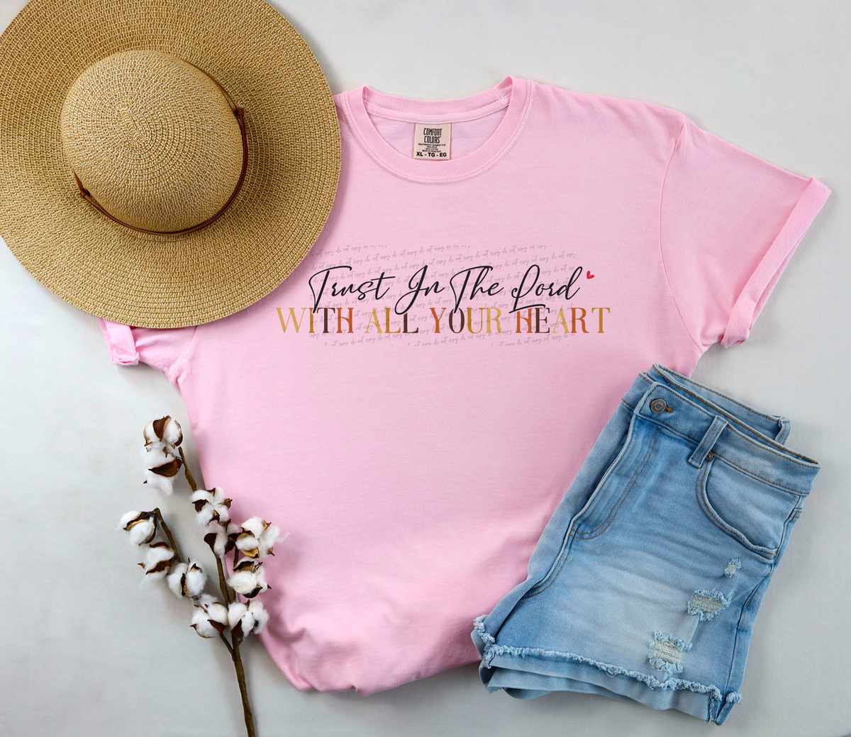 Trust In The Lord With All Your Heart 76616 DTF Transfer