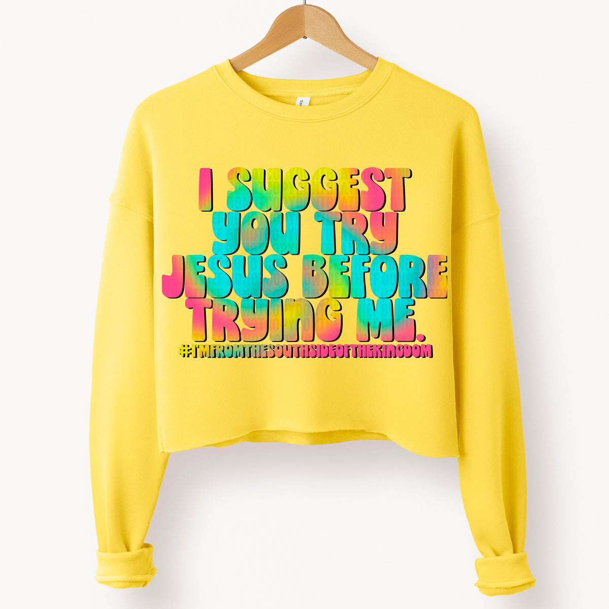 Try Jesus before trying me 105124 DTF transfer