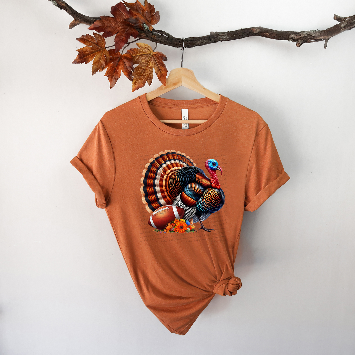 Turkey Football Flowers 63197 DTF transfer