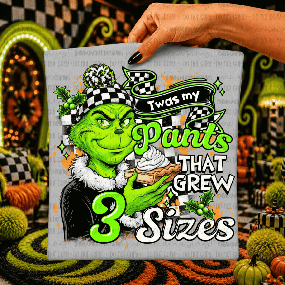 Twas my pants that grew 3 sizes (RRD) DTF Transfer