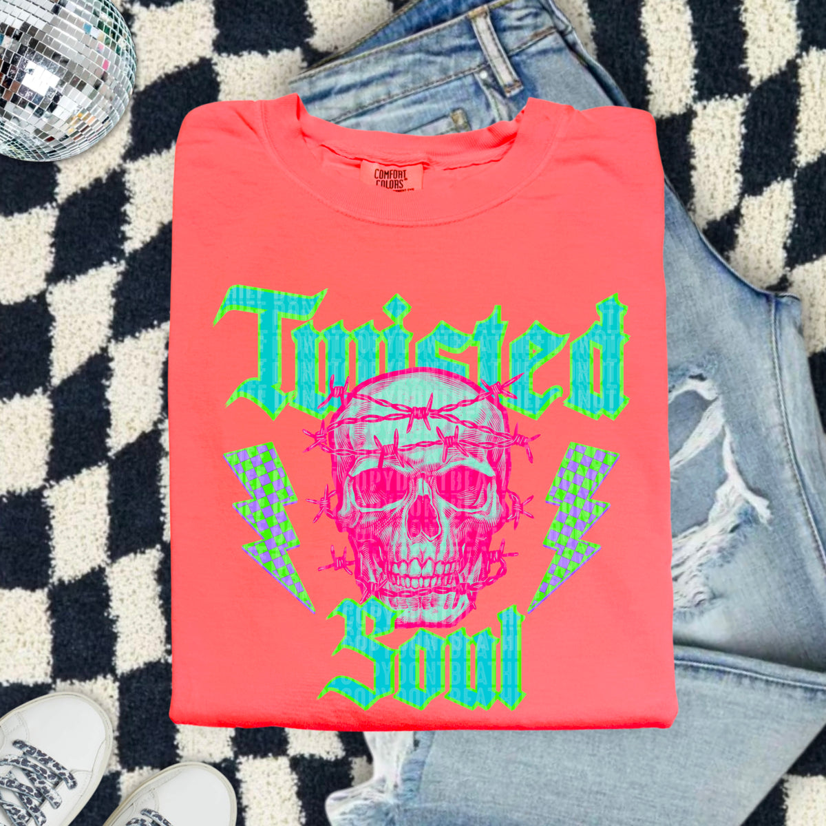 Twisted Soul Skull 104464 DTF transfer