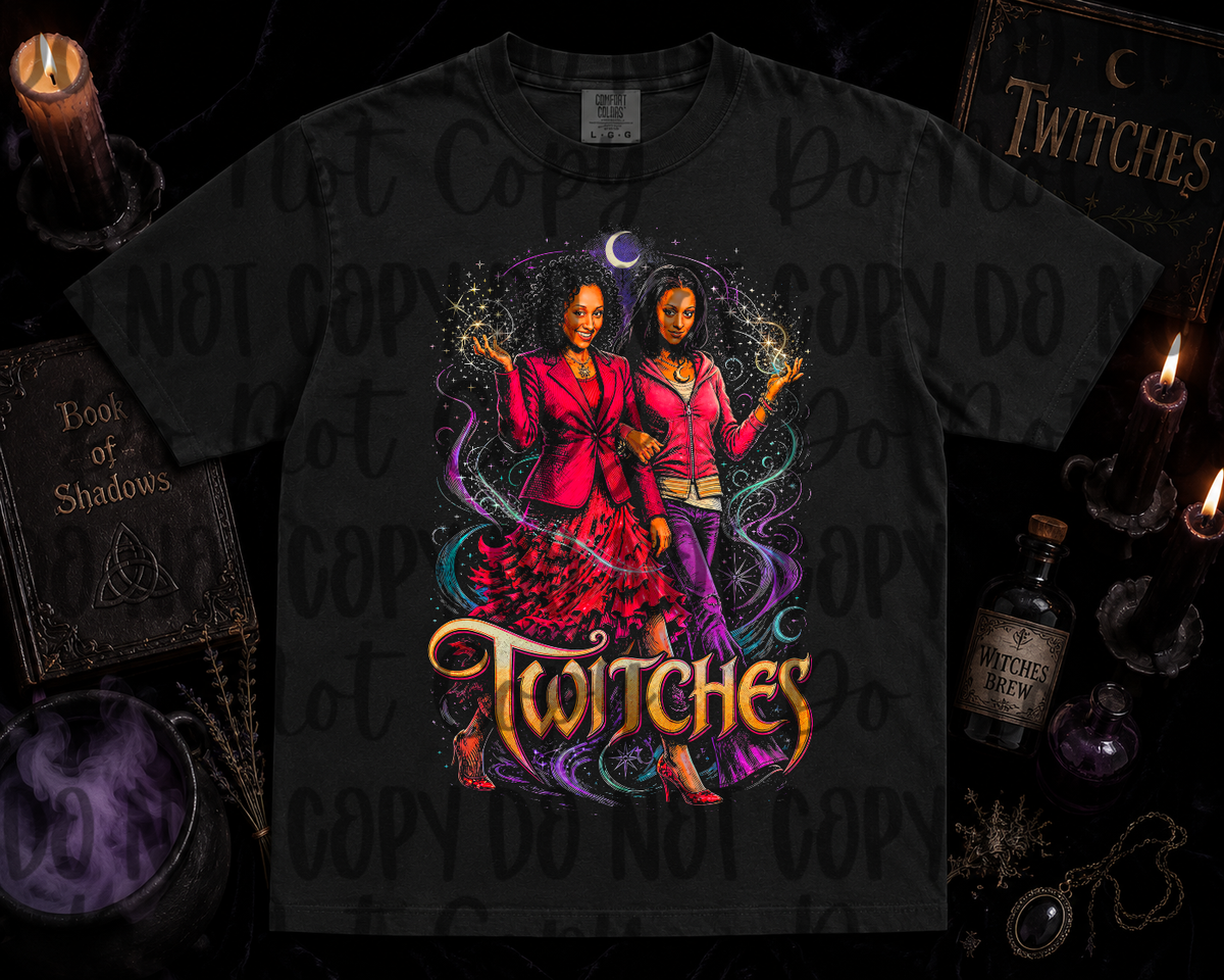 T witches halftone (Starlight) DTF Transfer