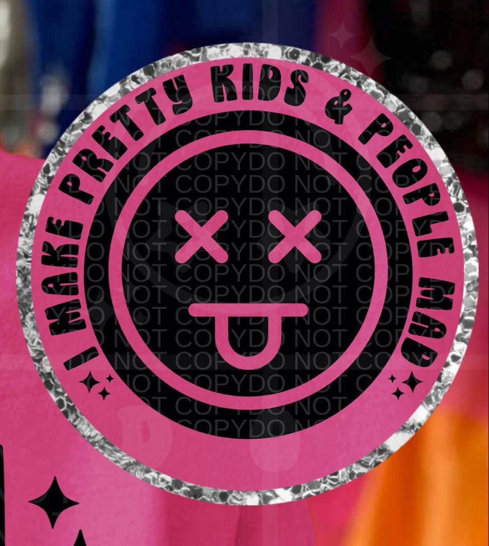 Two things I know I can make pretty kids and people mad POCKET (HW) DTF transfer