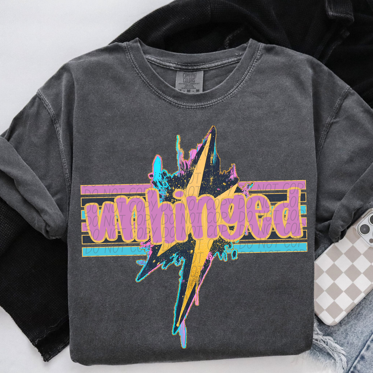 Geode Bolt Unhinged (CITY) DTF transfer