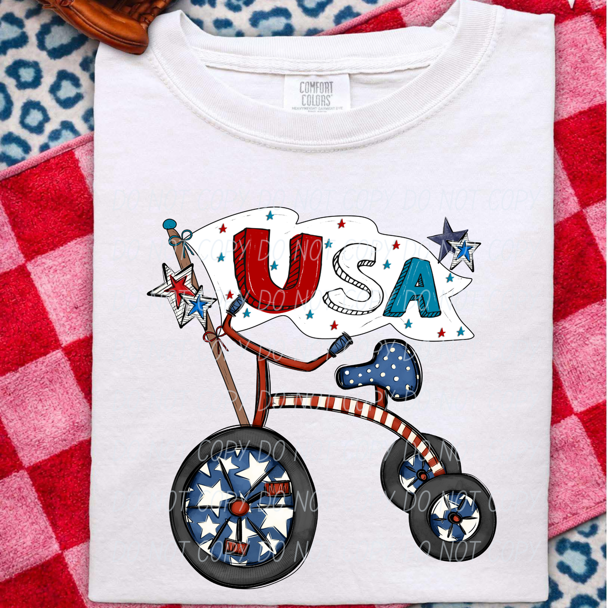 USA tricycle (DWS) DTF Transfer