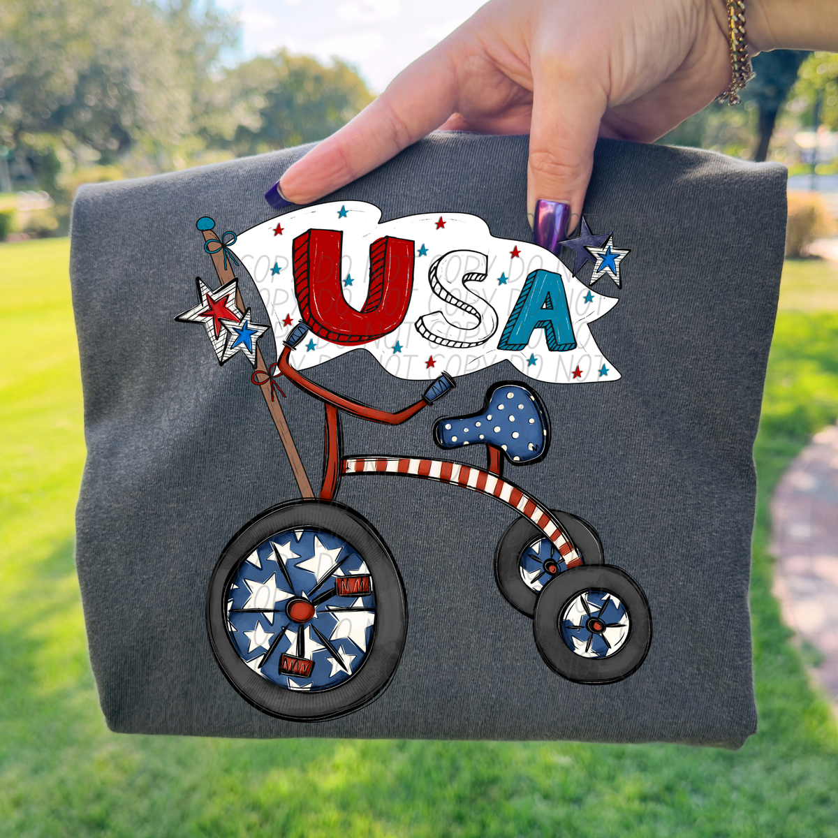 USA tricycle (City) DTF Transfer