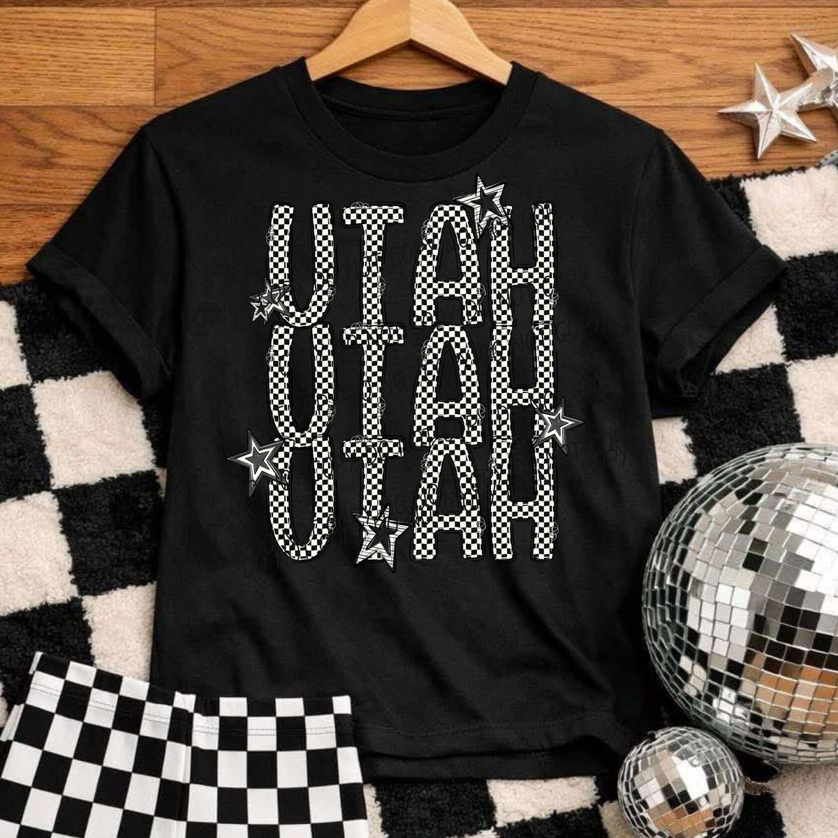 Utah checker star (City) DTF Transfer