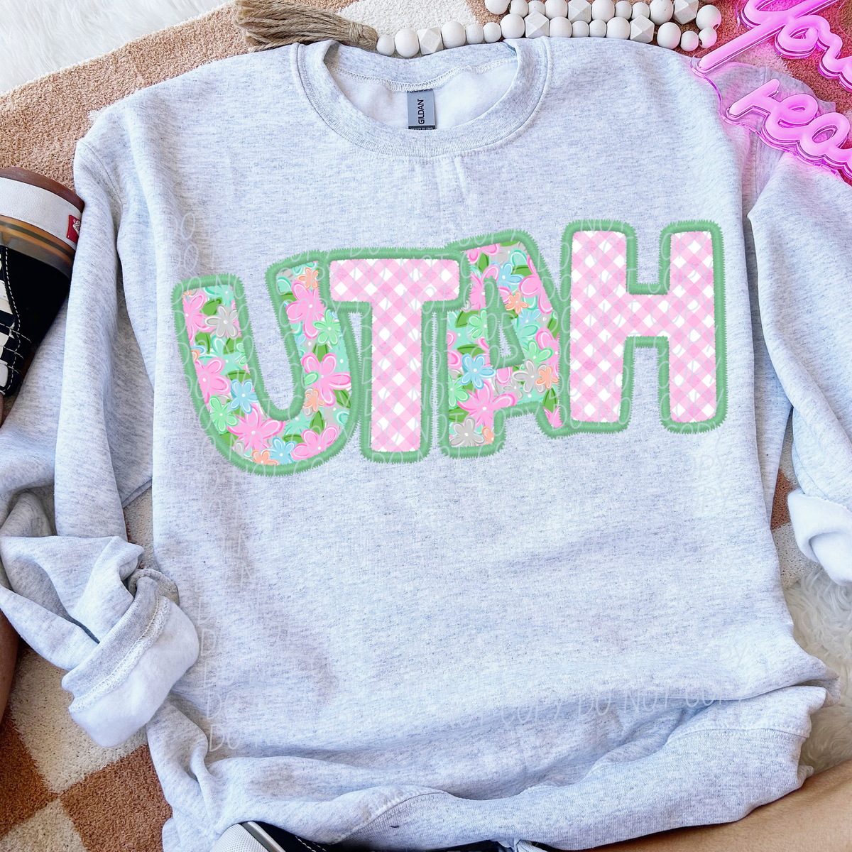 Spring floral state Utah (City) DTF Transfer