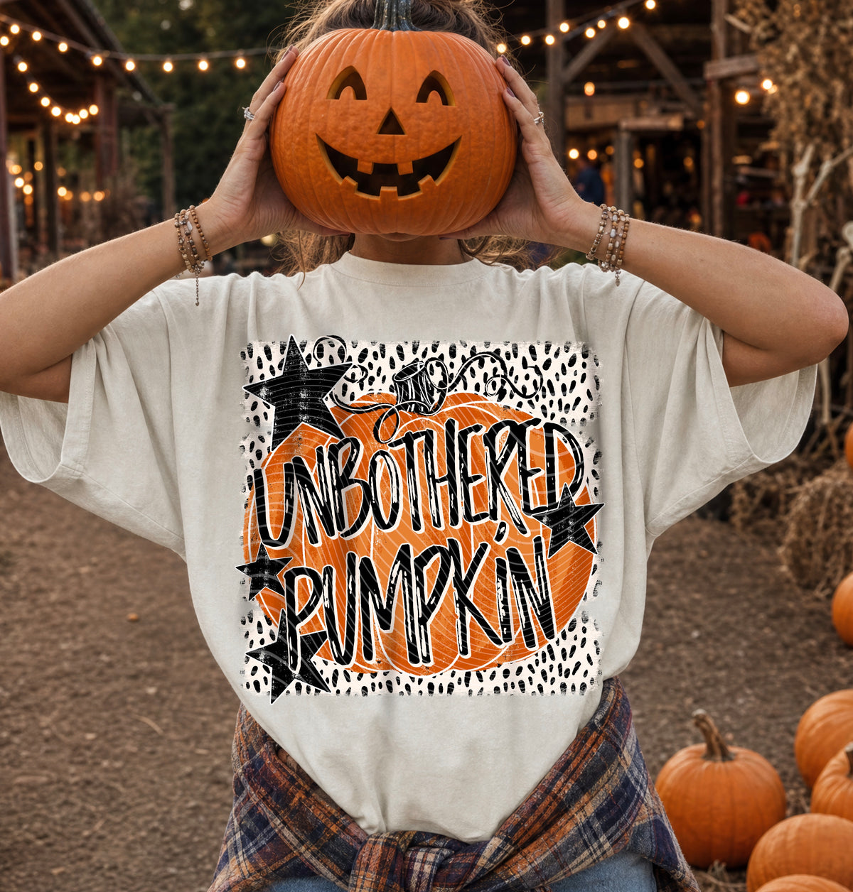 Unbothered pumpkin (AG) DTF Transfer