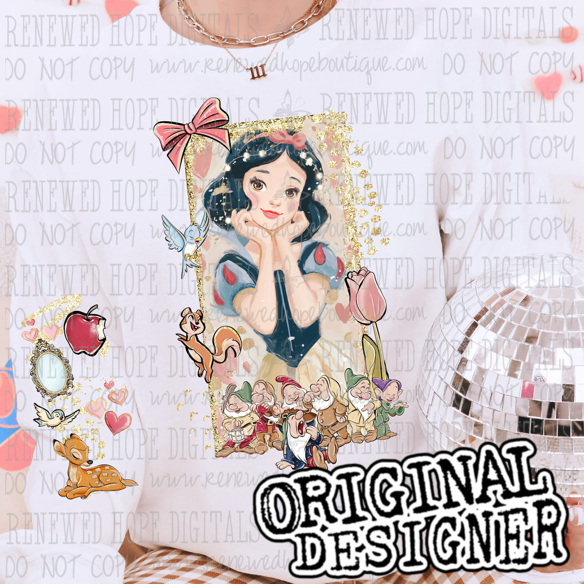 Snow Frame Sleeve Only (ONE SLEEVE ONLY)(RENEWED) DTF Transfer