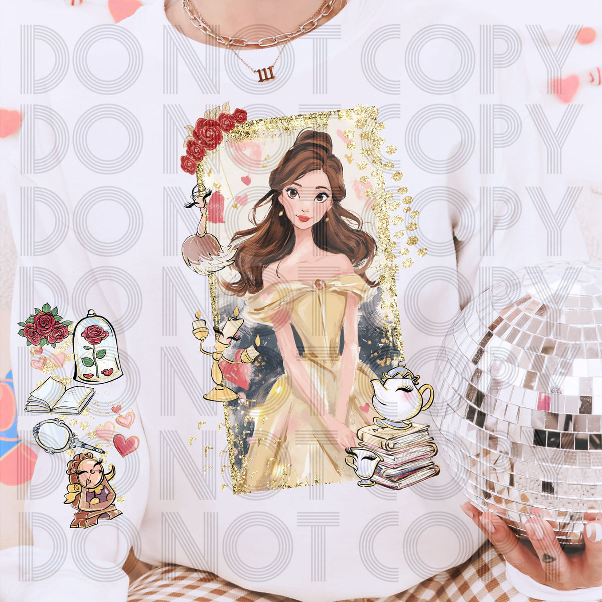 Princess 4 Frame Sleeve Only (ONE SLEEVE ONLY)(RENEWED) DTF Transfer