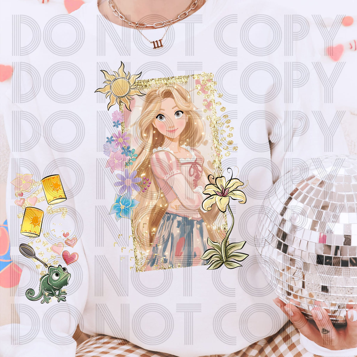 Princess 10 Frame Sleeve Only (ONE SLEEVE ONLY)(RENEWED) DTF Transfer