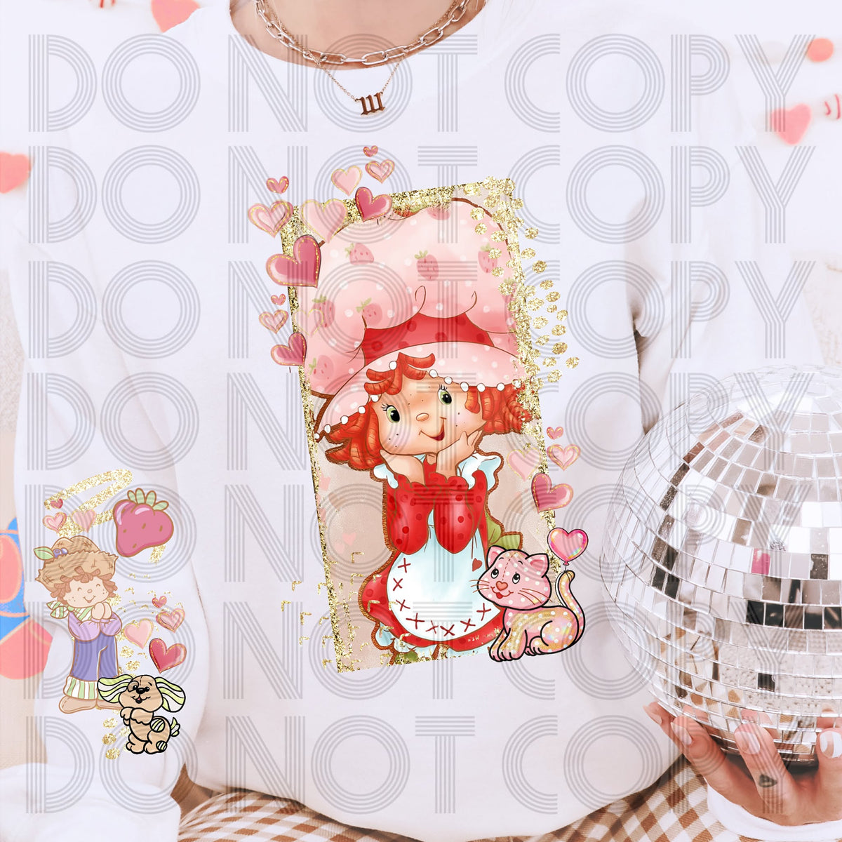 Strawberry Girl Frame (RENEWED) DTF Transfer