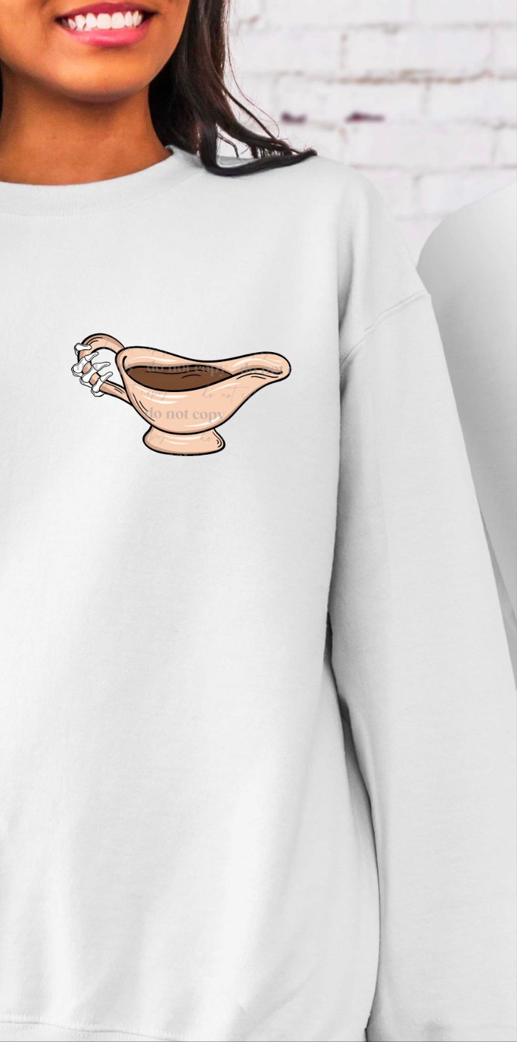 Gravy bowl pocket CHOOSE SIZE  2209 DTF TRANSFER