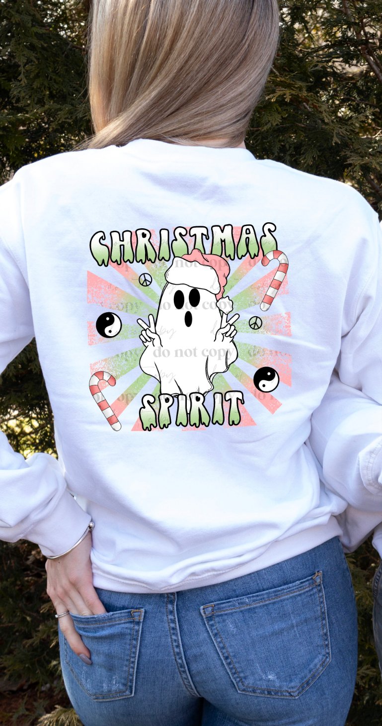 Christmas spirit retro ghost 2179 DTF TRANSFER