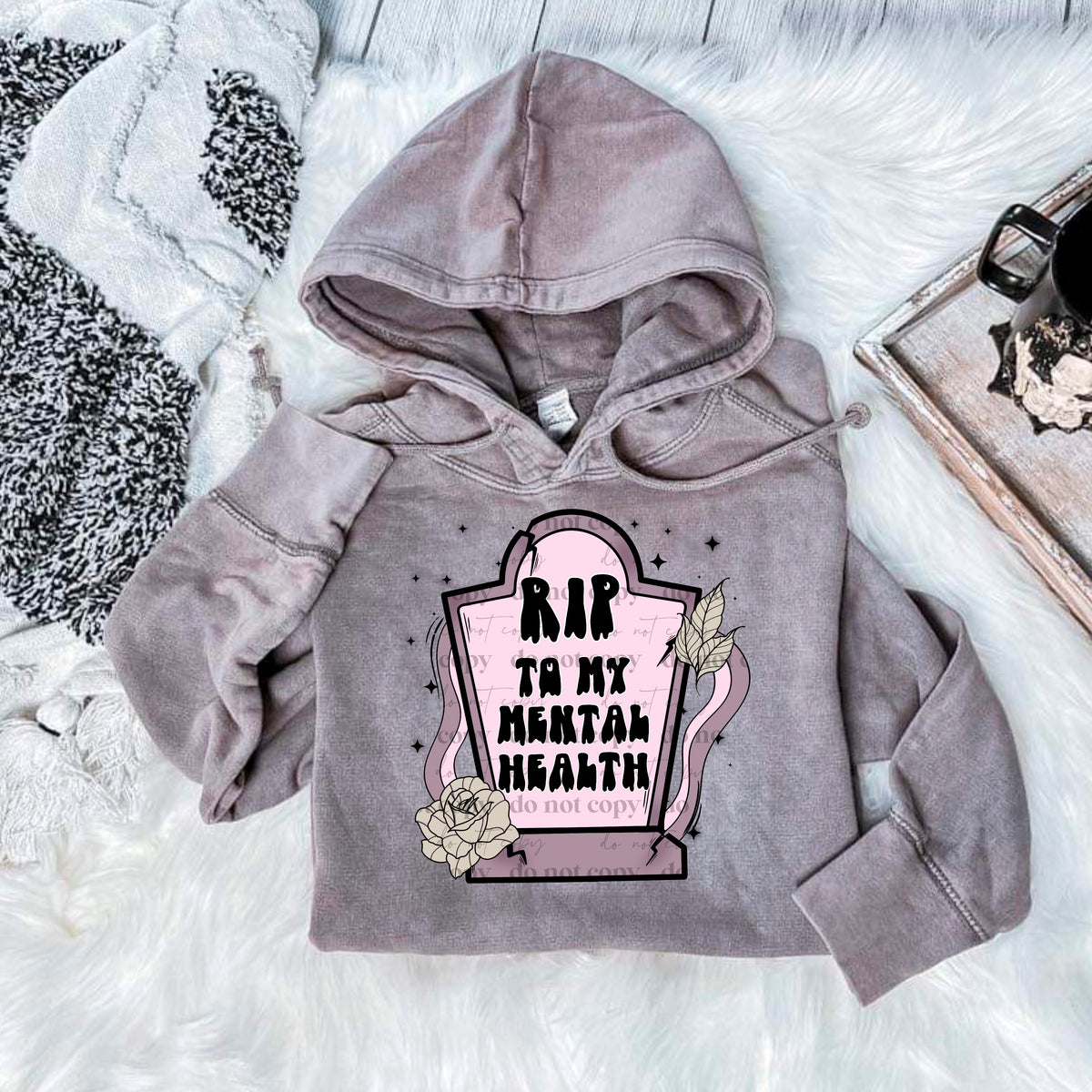 RIP to my mental health tombstone DTF TRANSFER